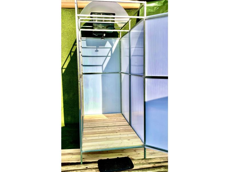 Душ Дачный Л1Т с тамбуром, поликарбонат