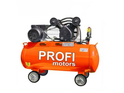 Компрессор PROFI MOTORS 25 PRO (2 колеса с резиновыми накладками +  в бутылке)