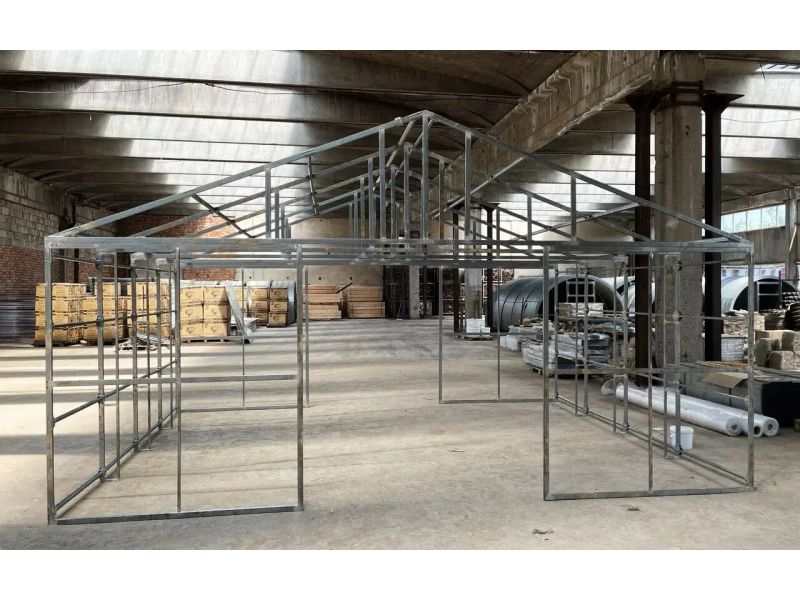 Теплица Промышленная СПР Домик Краб '40ДК' 8 ширина