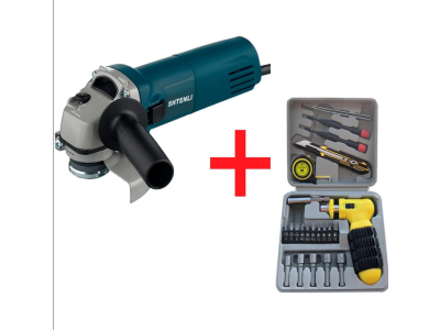 Угловая шлифмашина Shtenli GA 7050, круг 125, 1000Вт, без регулировки оборотов + подарок набор инструментов