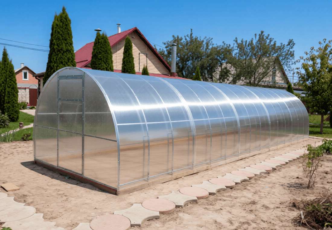 Теплица ТИТАН с двойными дугами